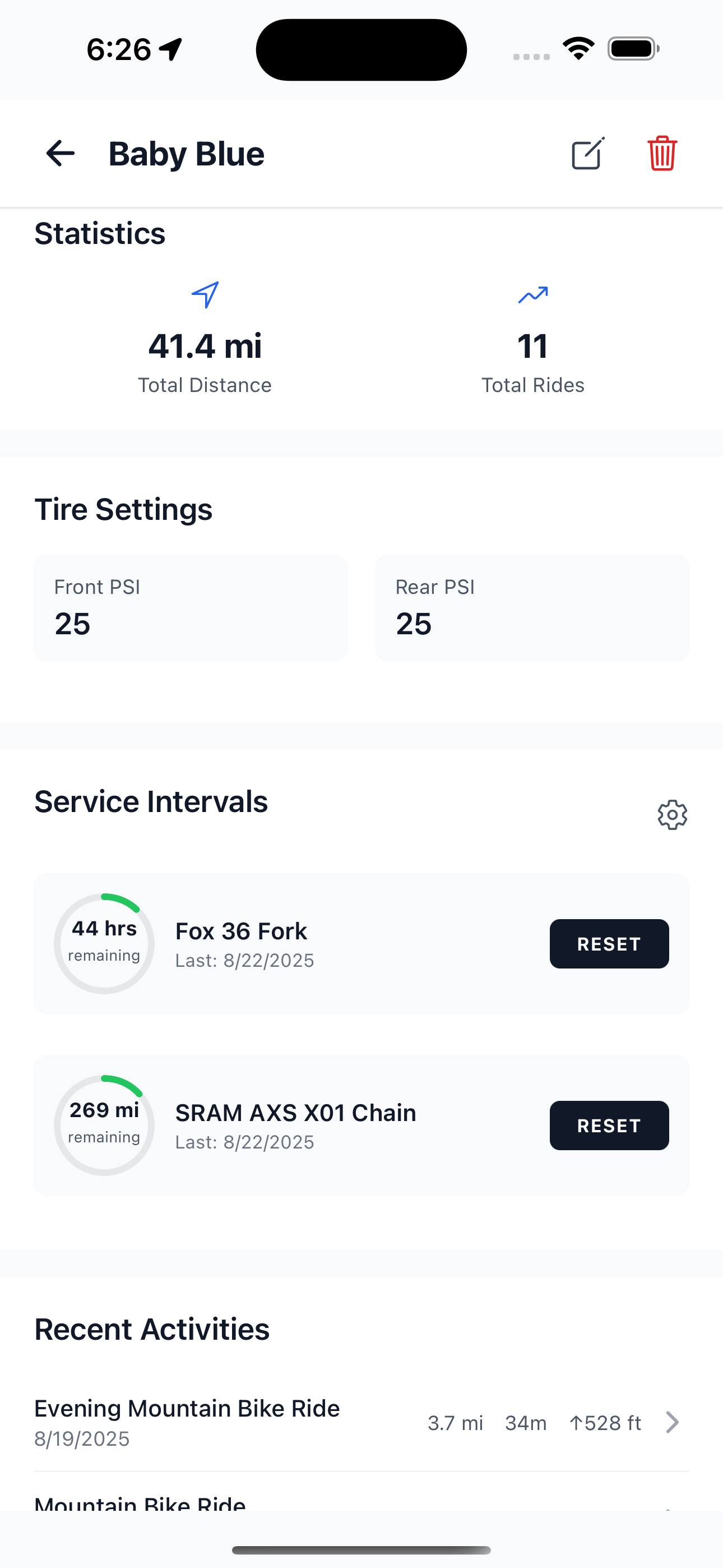 Berm Brain Service Intervals